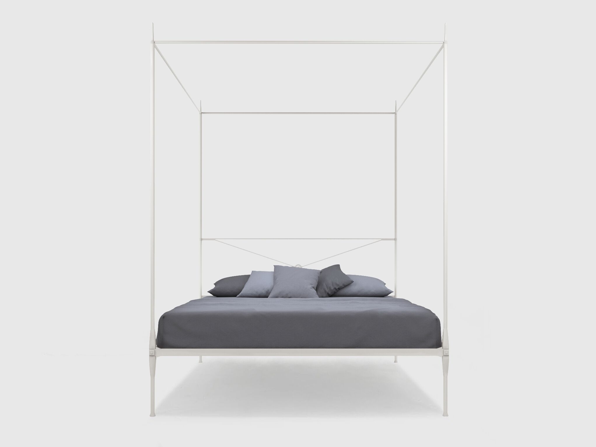 Двуспальная кровать из кованого железа с балдахином Lispi LOTTO ARCH-00121471