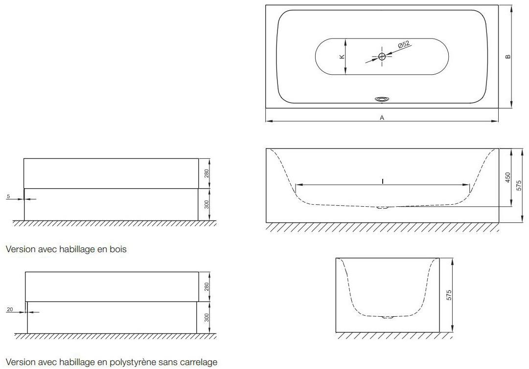 Bette Полувставная ванна из эмалированной стали Bettelux 3441cfxxh/3442cfxxh - Вид №7