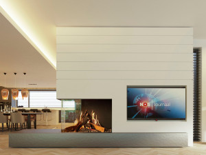 Газовый тройной закрытый камин