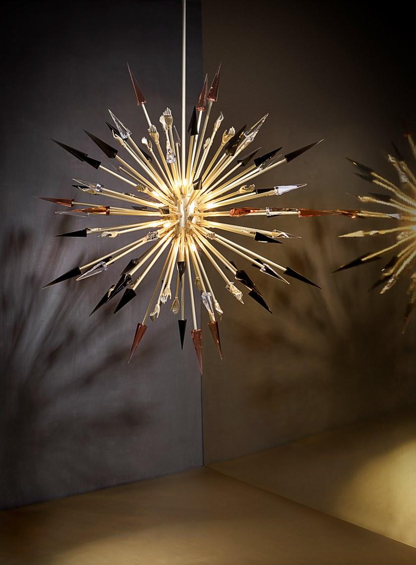 KOKET Подвесной светильник прямого и отраженного света из латуни sun-id-1372600 - Вид №7