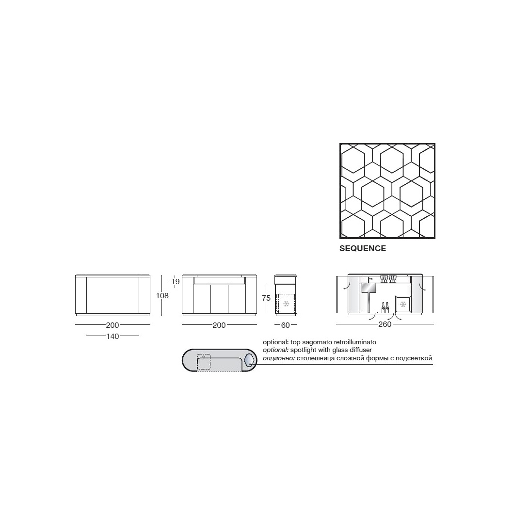 Бар / Alexander (без мойки и смесителя) Longhi sun-id-373151 - Вид №4