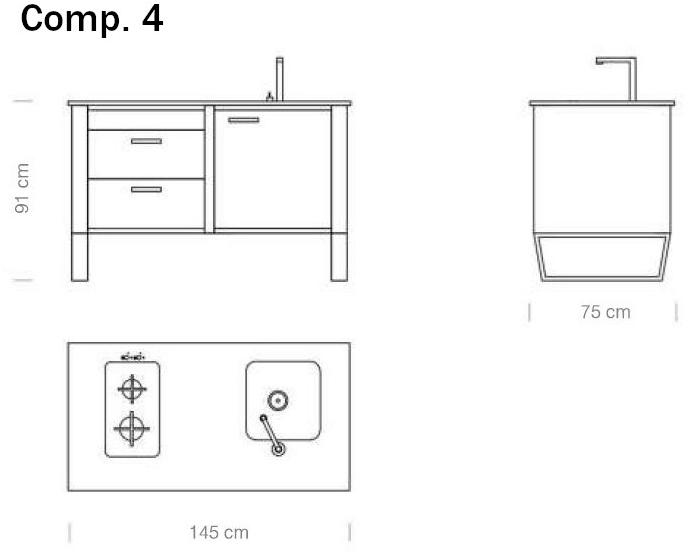 Lgtek Кухня из нержавеющей стали и дерева Window sun-id-1388816 - Вид №14