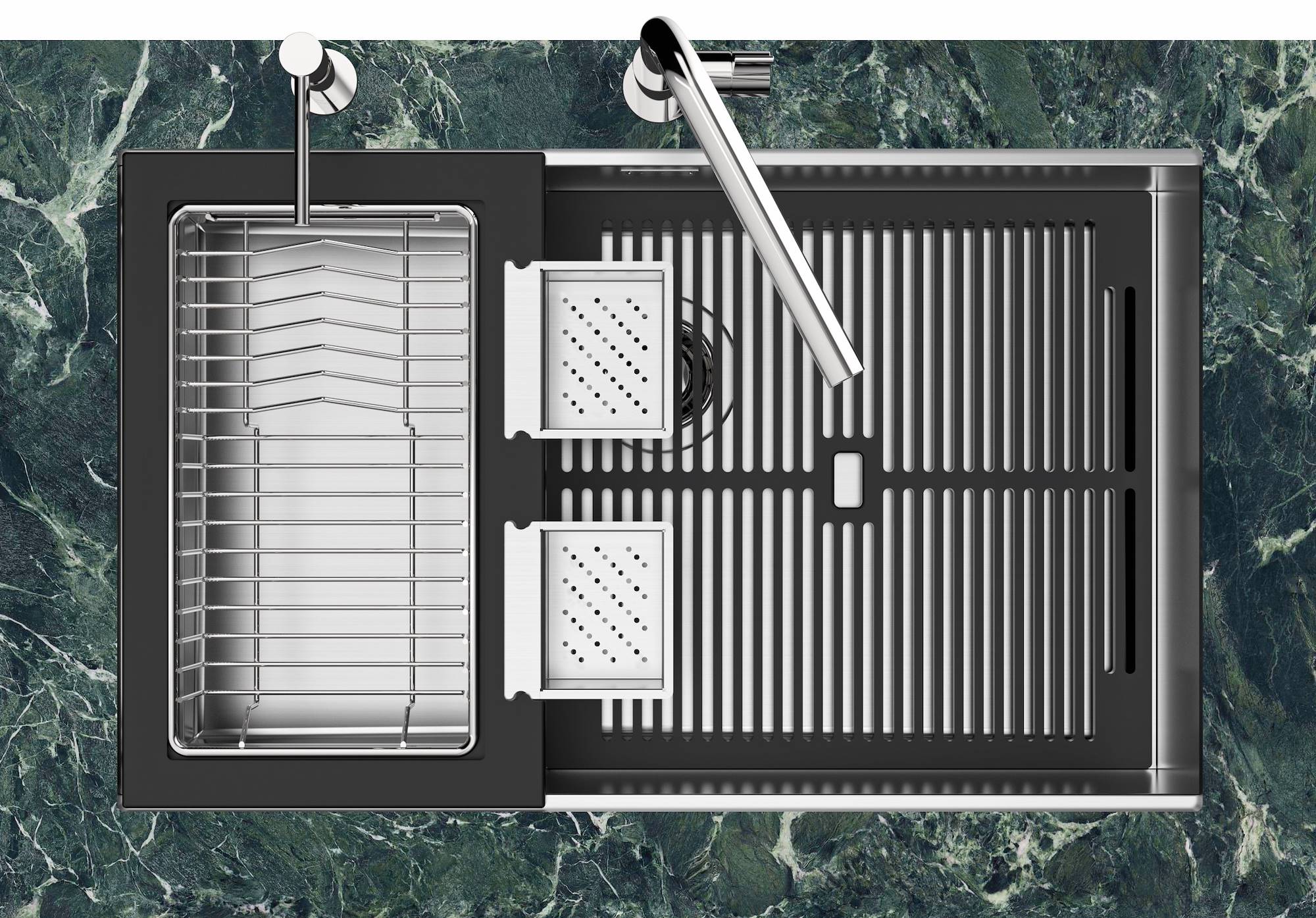 Раковина из нержавеющей стали с одной чашей Foster Quadra Evo ARCH-00082219 - Вид №3