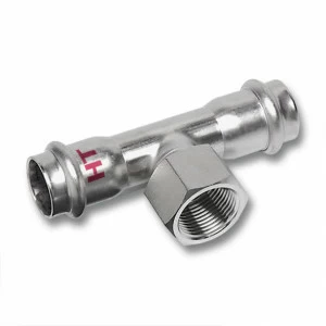 618130G541254 SANHA 18130G пр.-фит. нерж., упл.фитон тройник ВПр-ВР-ВПр 54x1/2x54 мм