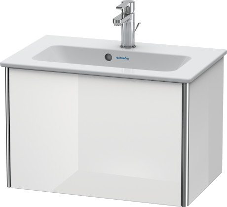 XS406504747 Тумбочка подвесная компакт XSquare #XS4065 610 x 388 мм Каменно-синий глянцевый лак Duravit - Вид №2