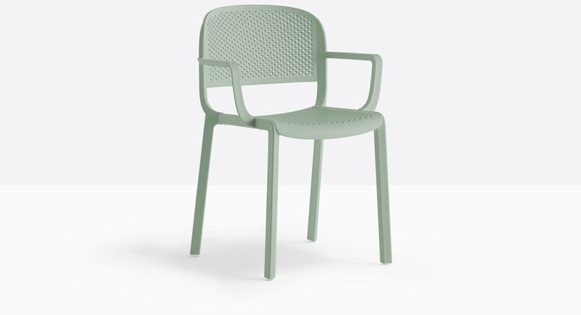 Pedrali Стул полипропиленовый с подлокотниками Dome 266 - Вид №4