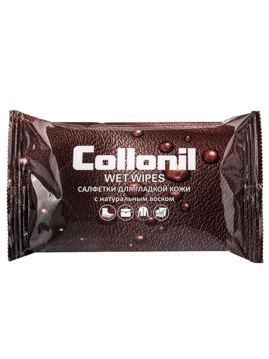 WWS15 Салфетки влажные №15 Wet Wipes для гладкой кожи Collonil 
