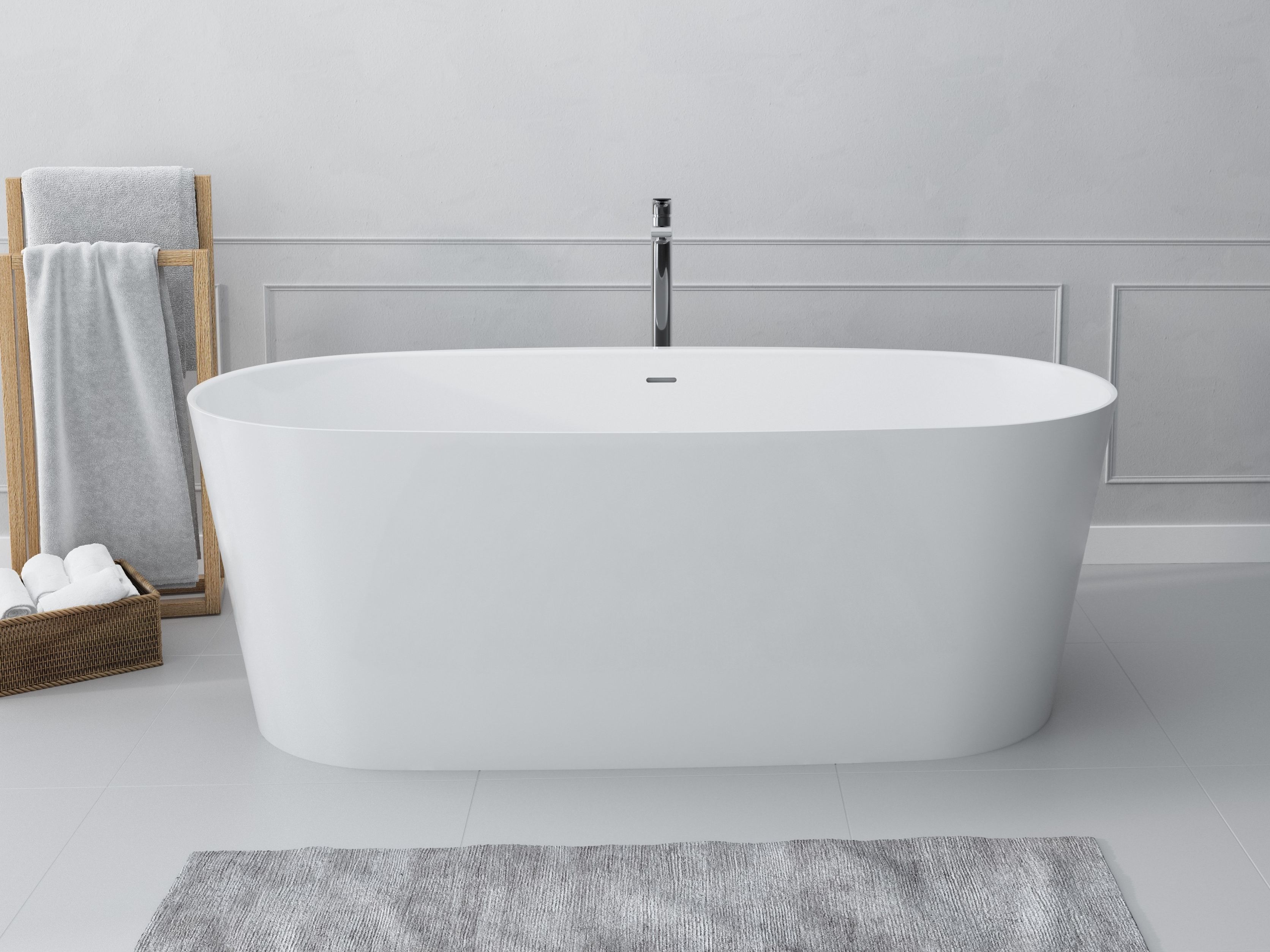 Овальная ванна в центре комнаты в Долотеке© Acquabella Acquawhite ARCH-00056906 - Вид №1