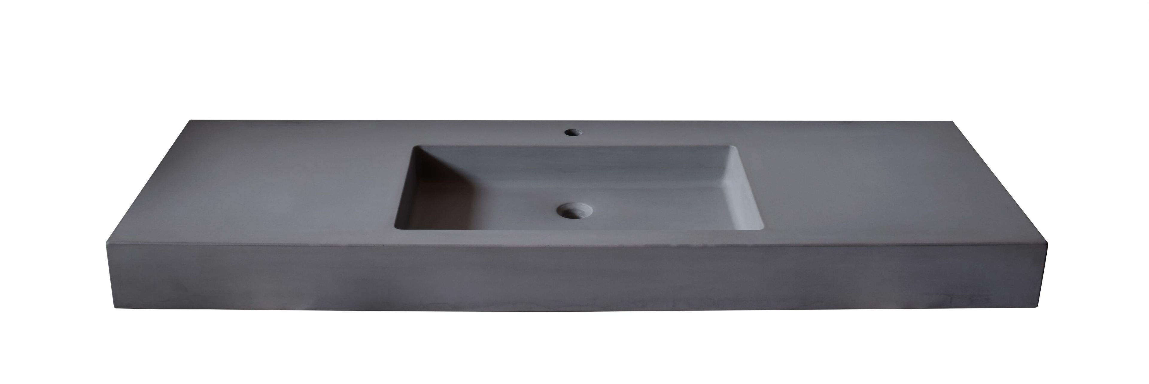 Бетонная одиночная прямоугольная раковина URBI et ORBI PLURA UNI ARCH-00138512 - Вид №1