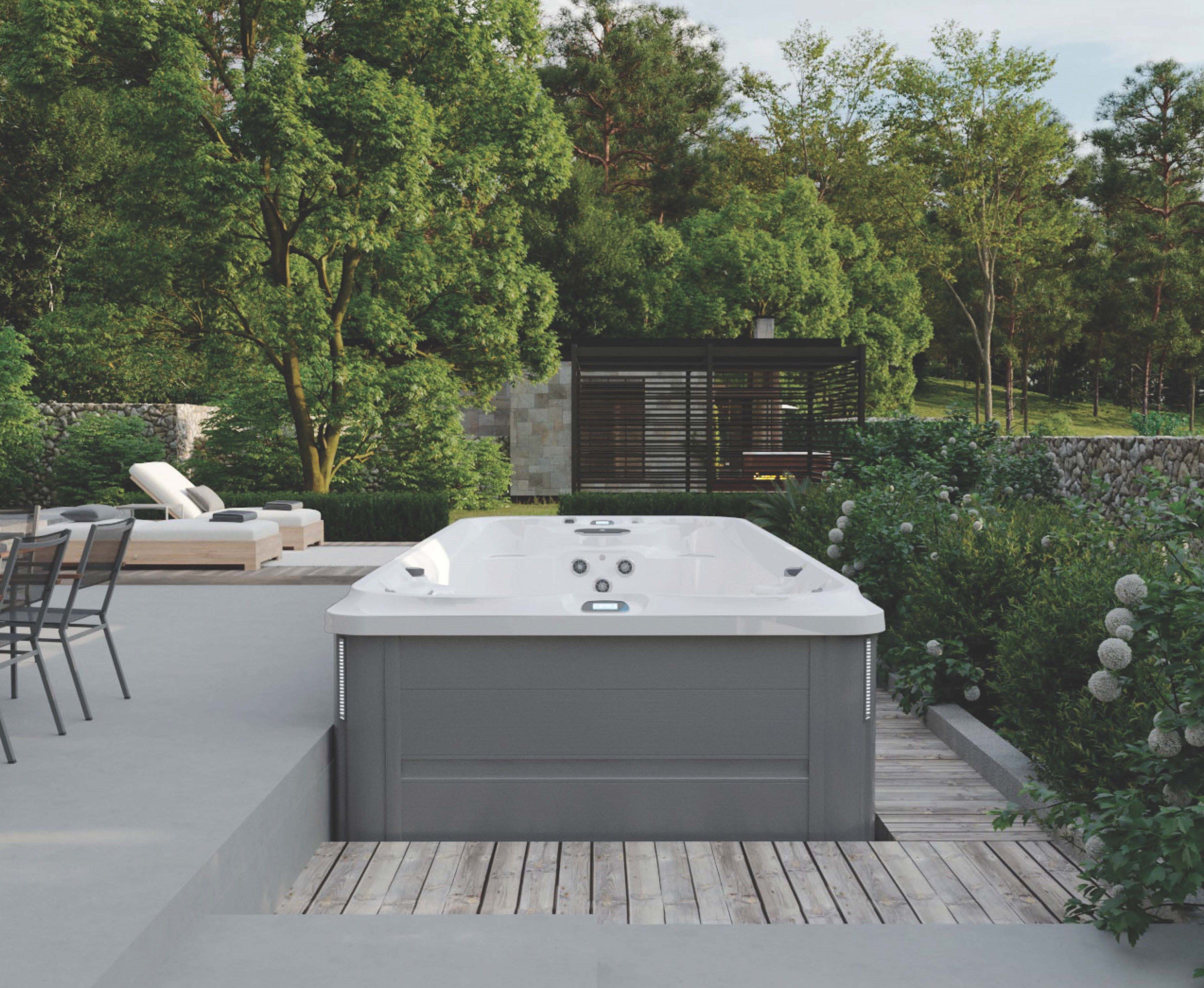 Открытый надземный мини-бассейн с противоточным плаванием Jacuzzi® Swim Spa ARCH-00081763 - Вид №8