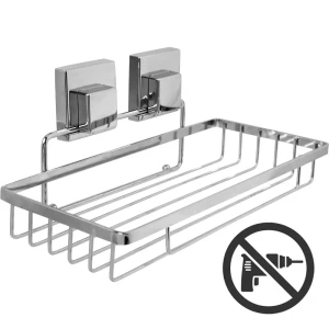 Полка для ванной комнаты Sensea «Smart Lock» на присоске металл