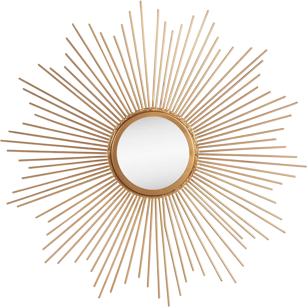 Зеркало декоративное «Sun» круг 55 см цвет золотой 82143158 STLM-2065267 INSPIRE  - Вид №1