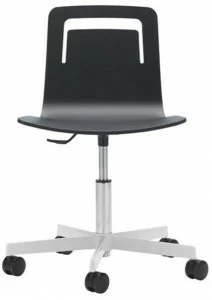 Viccarbe Вращающийся офисный стул из дерева на колесиках Klip