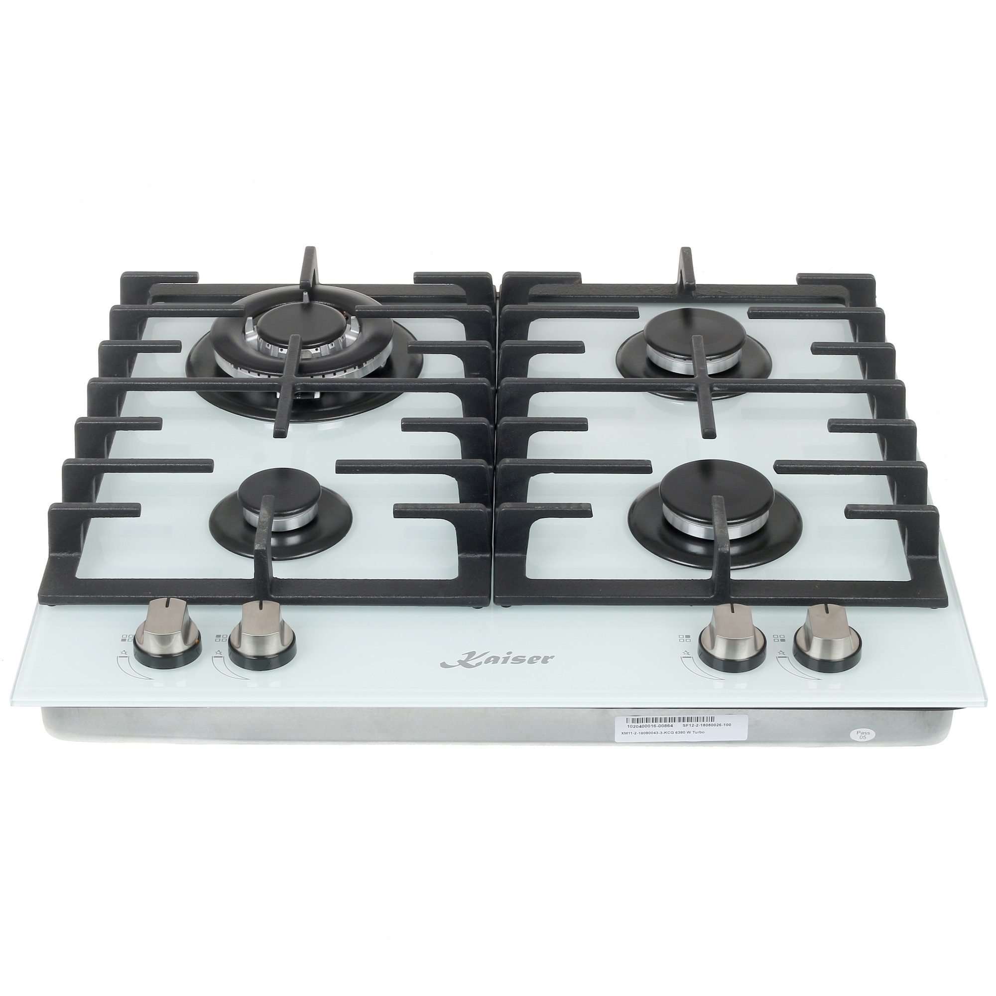 1110860 Газовая варочная поверхность Kaiser KCG 6380 W Turbo STDN-0020201 - Вид №1