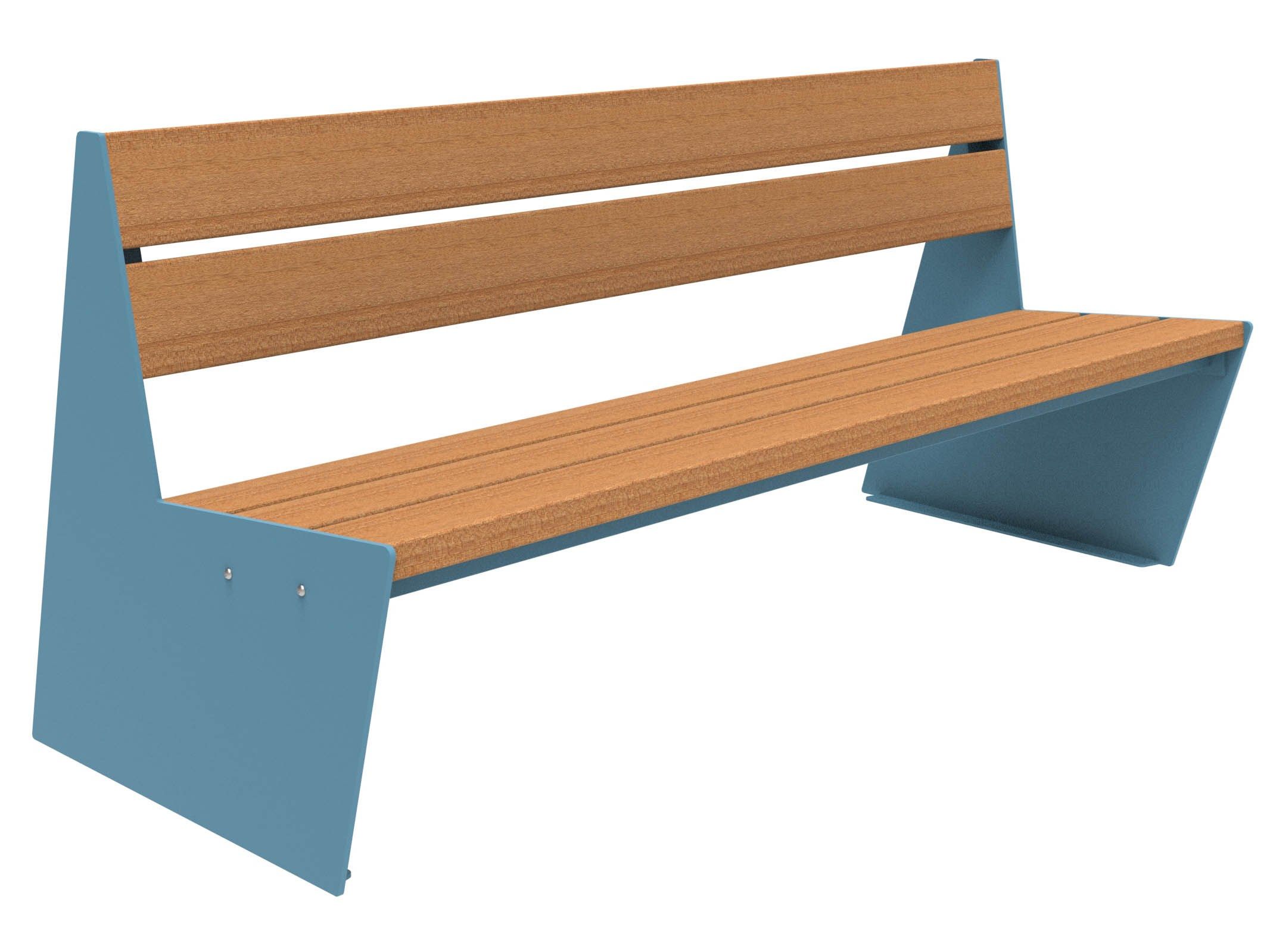 Скамья из окуме со спинкой Lazzari Sharp ARCH-00087617 - Вид №31