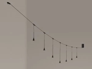 BOVER Светодиодный подвесной светильник на экструдированном алюминиевом кабеле с диммером Skybell