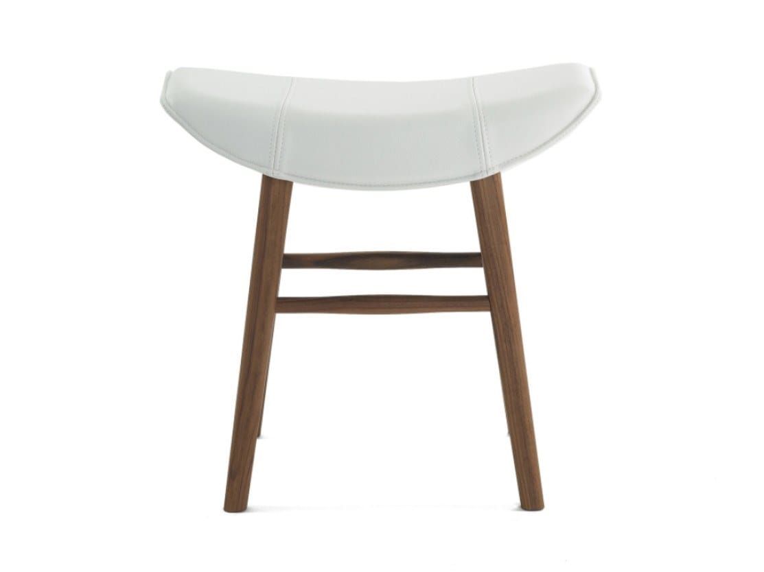 Кожаный низкий мягкий стул Freifrau KYA STOOL SEAT WOODEN FRAME ARCH-00065829 - Вид №1
