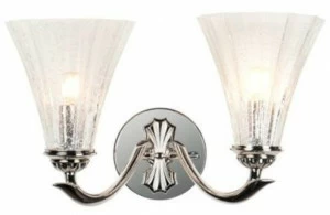 Possoni Illuminazione Бра из полированного никеля со стеклом из листового серебра Prisca 160/a2