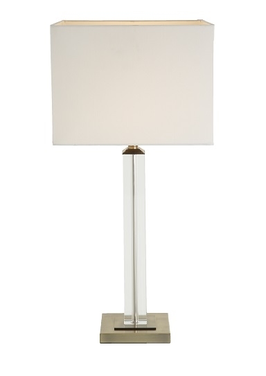 Настольная лампа Branna Crystal Column от RVAstley 5364 RVASTLEY КЛАССИЧЕСКИЕ 061993 Белый;прозрачный  - Вид №1