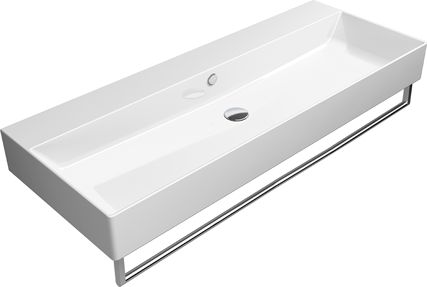 9424111 Подвесная раковина настенная овальная GSI ceramica  белая  - Вид №1