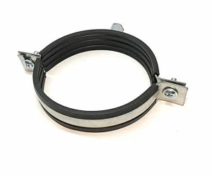 Хомут для воздуховодов D125мм с уплотнителем M8