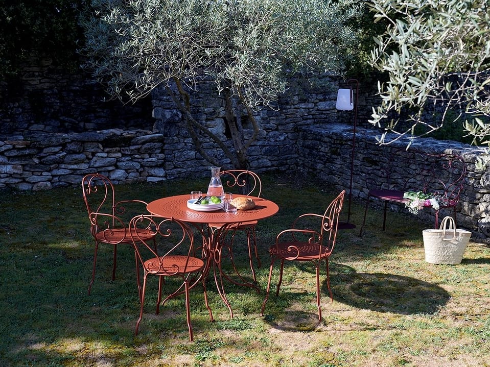 Стальной садовый стул с подлокотниками Fermob 1900 ARCH-00117543 - Вид №3