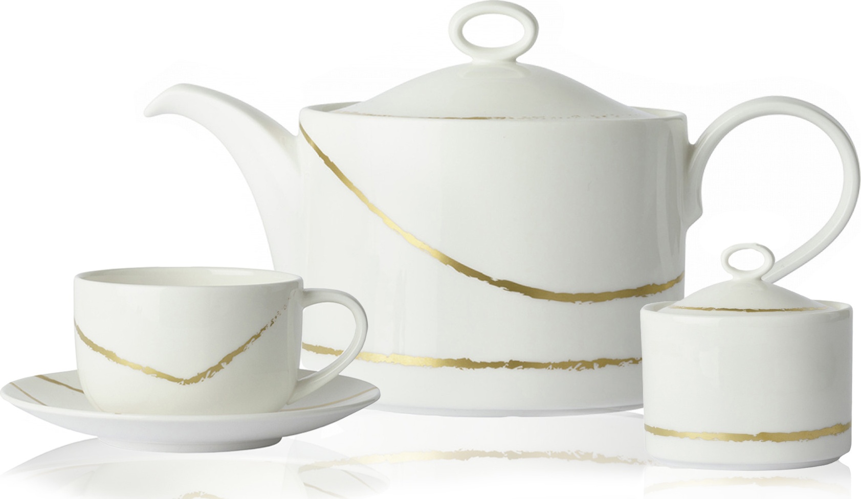 10672288 Royal Crown Derby Сервиз чайный Royal Crown Derby Эскиз. Белый на 6 персон 14 предметов, фарфор Фарфор 