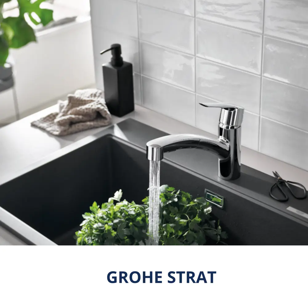 Смеситель для кухни Grohe Start Clova общая высота 24.1 см цвет хром 82573025 STLM-2091663