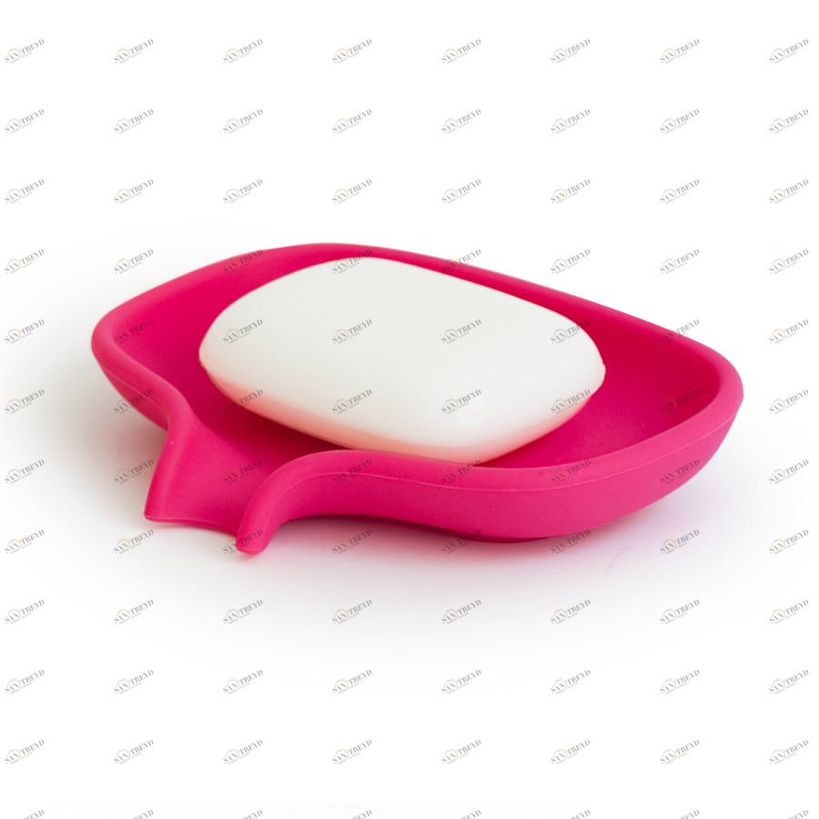 Мыльница розовая с носиком для слива BOSIGN  00-3869420 Розовый 