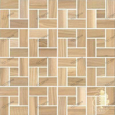 Мозаика и 3D панели из дерева Tarsi Городок 411 Ясень Селект (Гладкая) 331х331 мм 1401100022