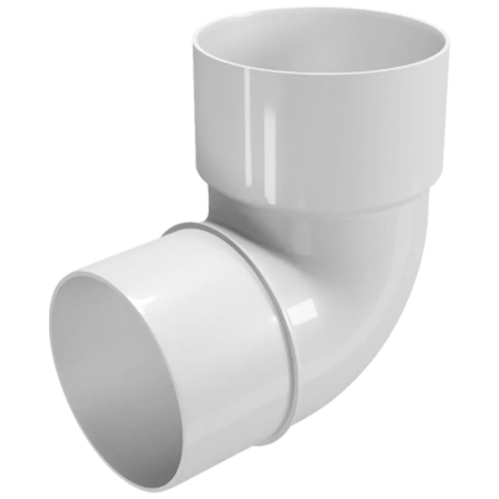 Колено трубы Ø80 67° белый FINEBER STLM-2082517
