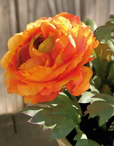 4604 334 a2 Лютик искусственный, горшечный, 6-кратный, 29 см, оранжевый H-andreas