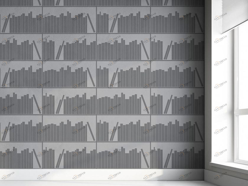 Mineheart Огнестойкие обои на флизелиновой бумаге с рисунком Outilines sun-id-1415698