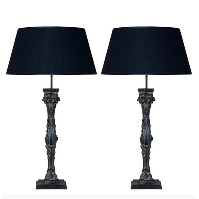 Настольная лампа Gauter набор 2 шт. от Eichholtz 107138 EICHHOLTZ КЛАССИЧЕСКИЕ 061929 Черный  - Вид №1