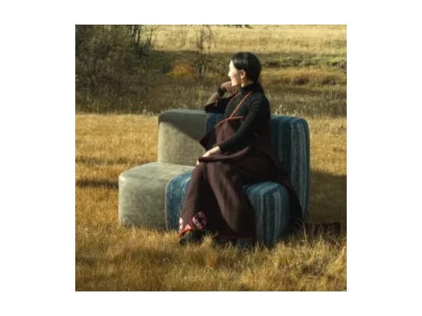 Кожаное кресло яка KVN Design Furniture NOMAD LANGCHAN CUBE ARCH-00060227 - Вид №2