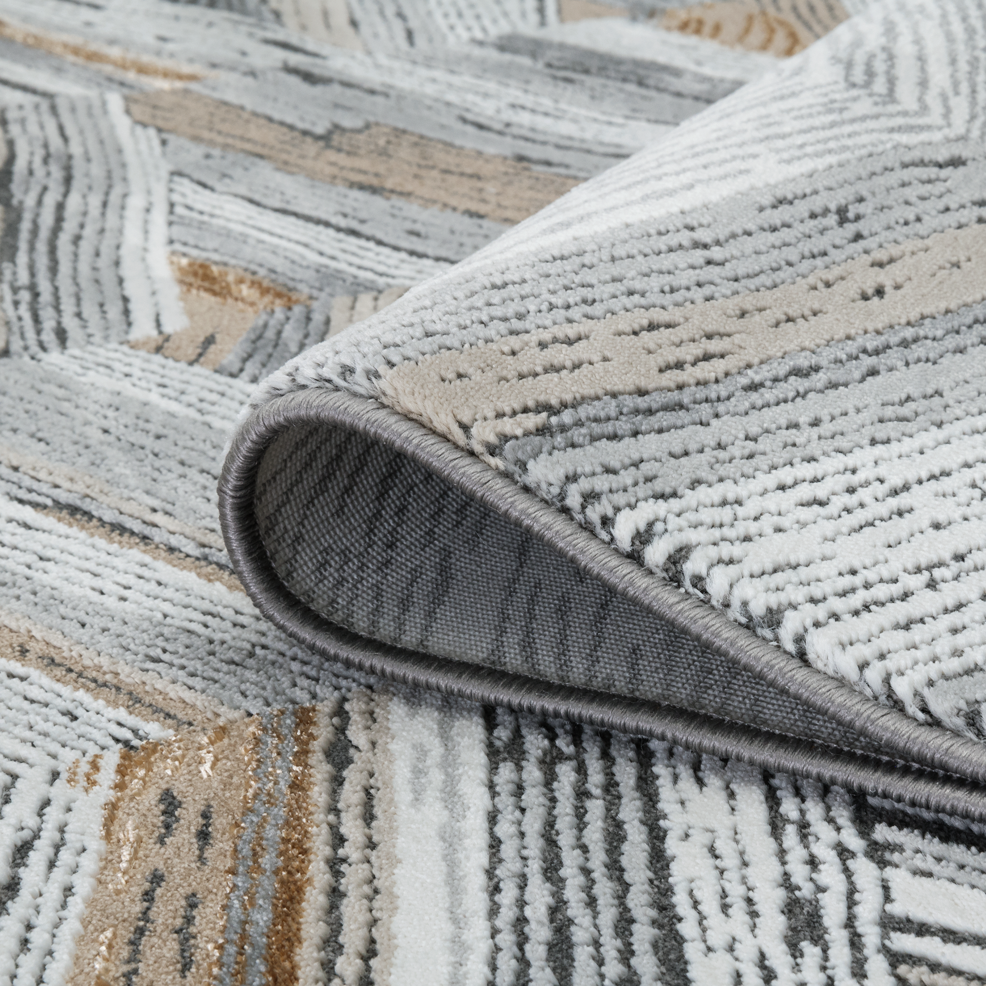 82656422 Ковер полиэстер Granada 33377 80x150 см цвет золотистый STLM-0032943 Santreyd  - Вид №2