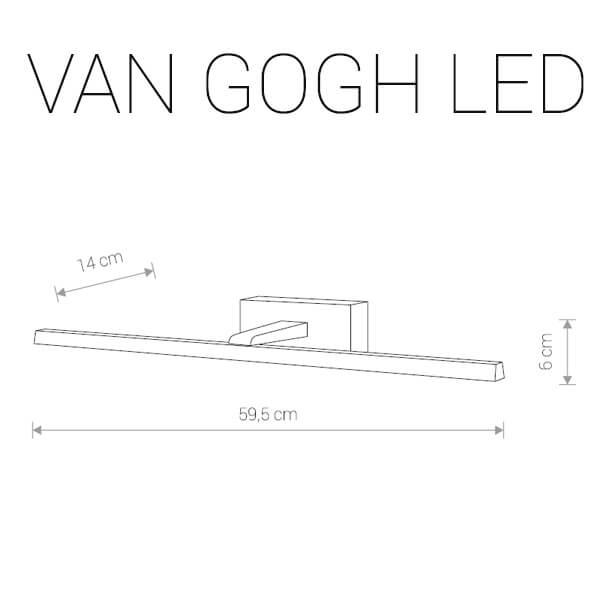 Подсветка для зеркал черная Nowodvorski Van Gogh 9352 NOWODVORSKI VAN GOGH LED 00-3889125 Черный  - Вид №1