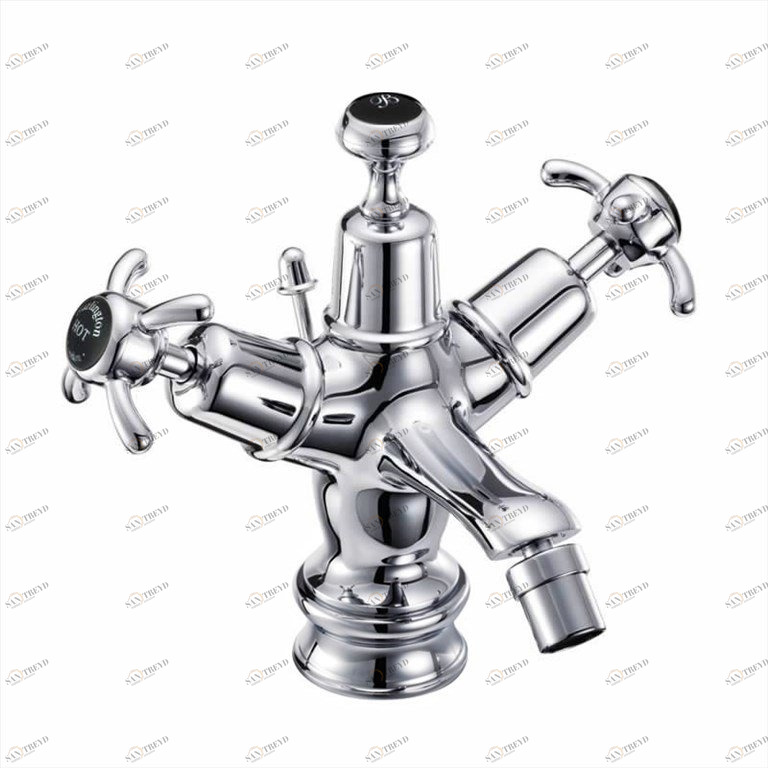 Смеситель для биде на 1 отверстие Regent, с донным клапаном [ANR13 BLA] Regent Burlington T15-QT BLA, T2 BLA, T4B