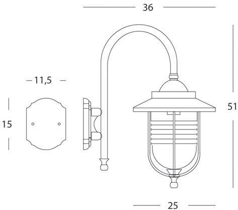SOVIL Бра для наружного освещения из литого алюминия Porto 100/11 - 101/11 - Вид №4