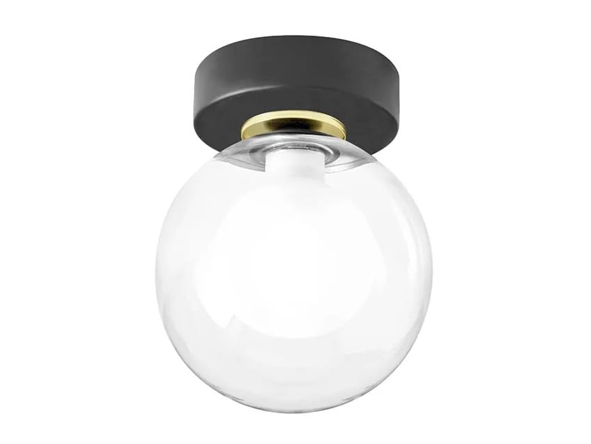 Потолочный светильник из боросиликатного стекла и металла Miloox ARCH-00057848