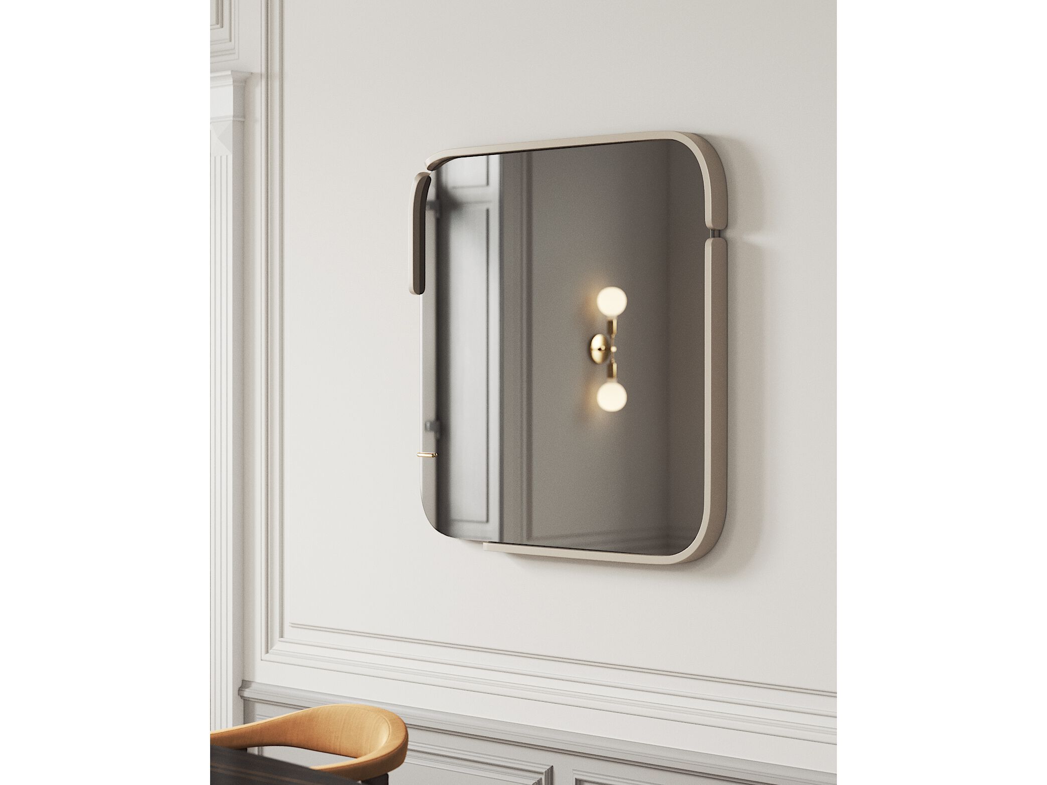 Квадратное настенное зеркало PRADDY Natur ARCH-00012281 - Вид №1