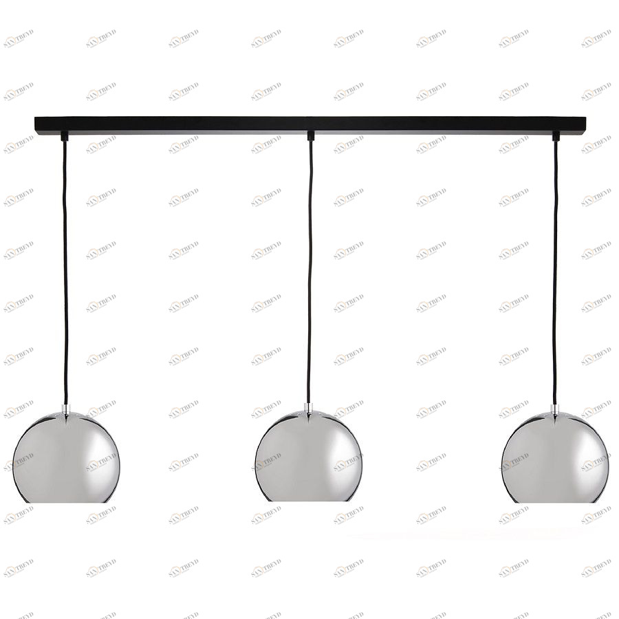 Люстра Ball, 3 плафона, хром в глянце Frandsen 13605505001