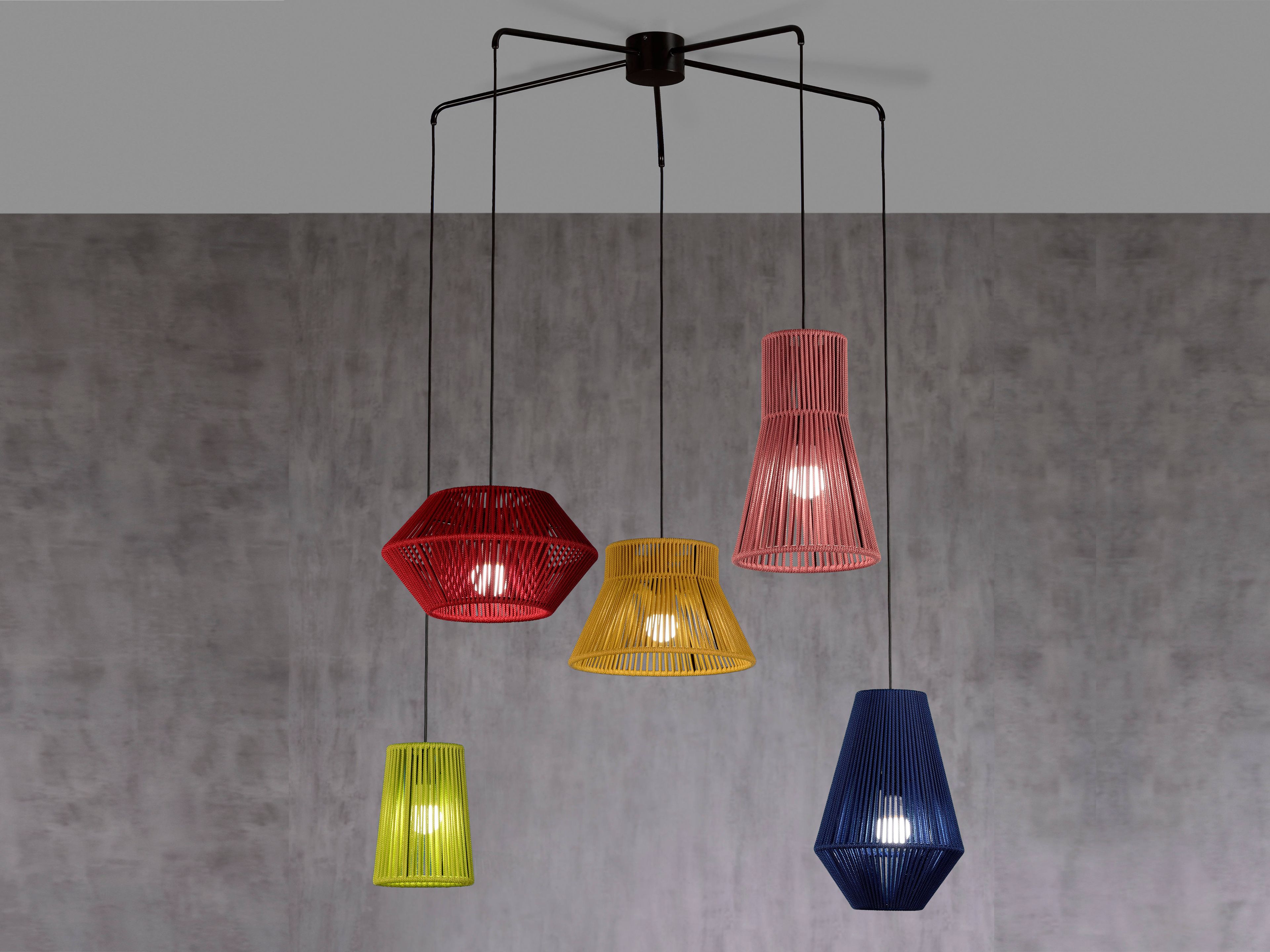 Светодиодный подвесной светильник из веревки и металла Olé Lighting Всплывающий комплект ARCH-00025740