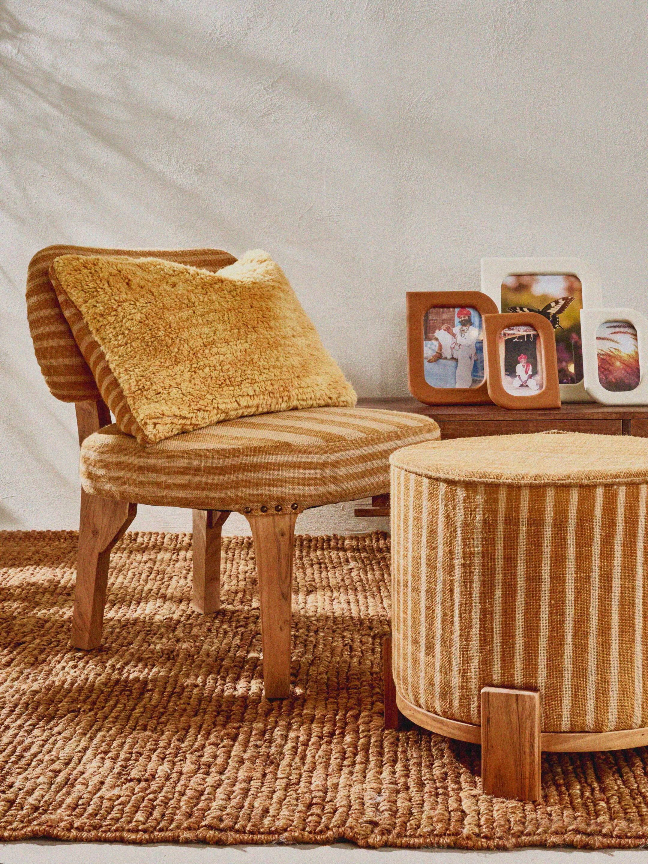 Круглый пуф из ткани POMAX Бриндизи ARCH-00092404 - Вид №4