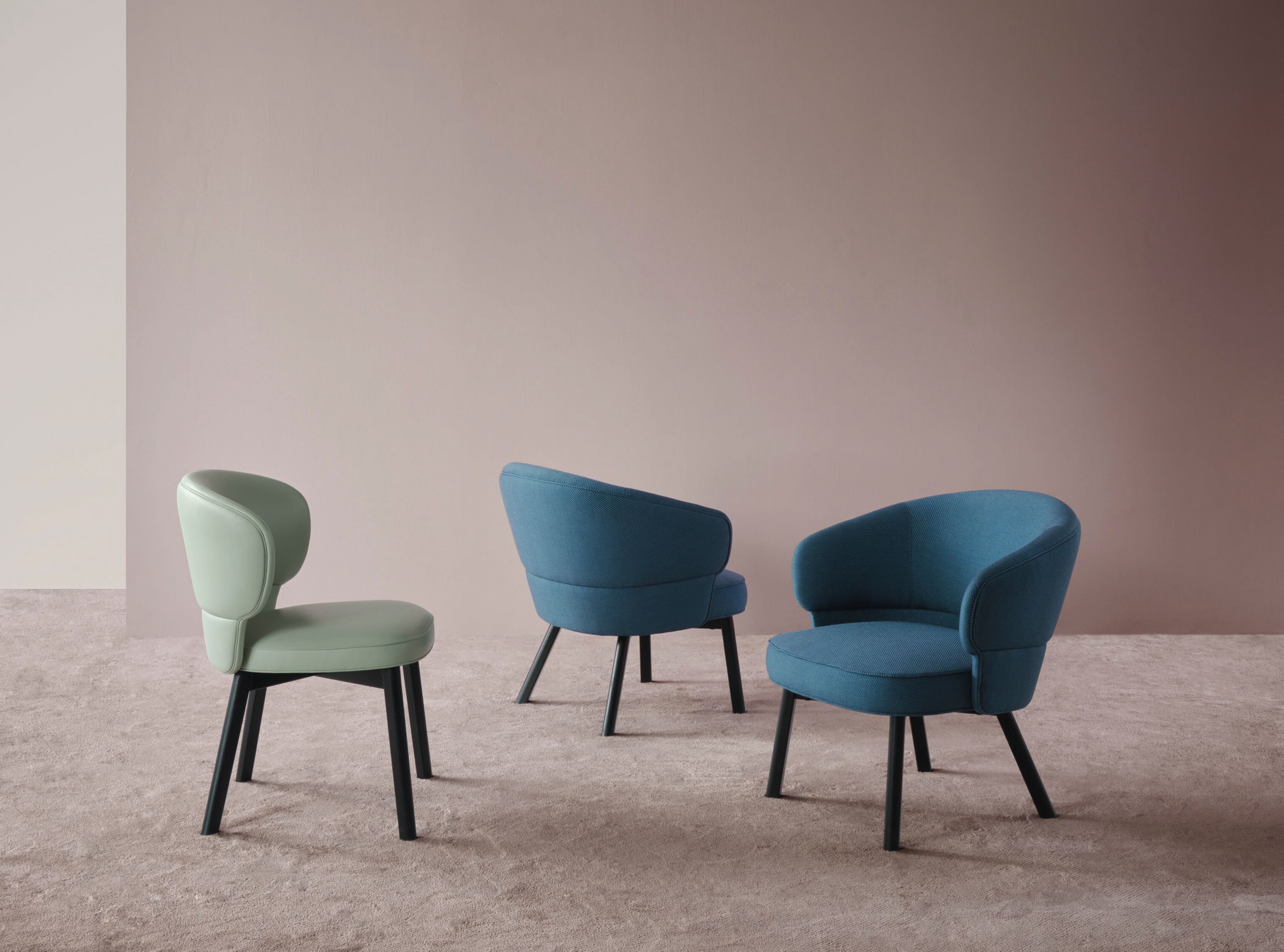 Тканевый мягкий поворотный стул Wittmann Мортон ARCH-00008683