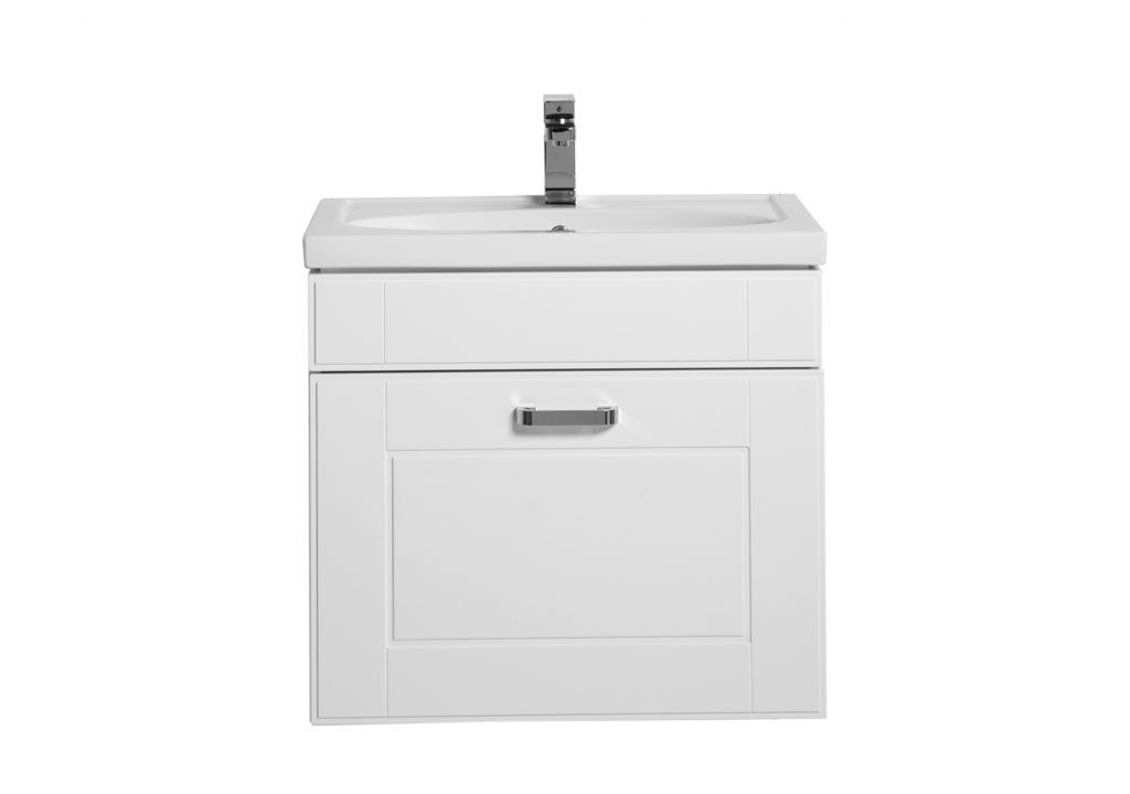 Тумба с раковиной Aquanet Рондо 70 белый (1 ящик) 0018915500185343 - Вид №2