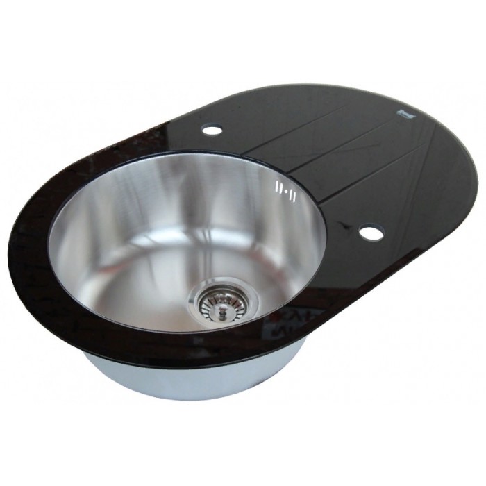 Zorg GL 5077 OV Black Мойка кухонная овальная Zorg  - Вид №1
