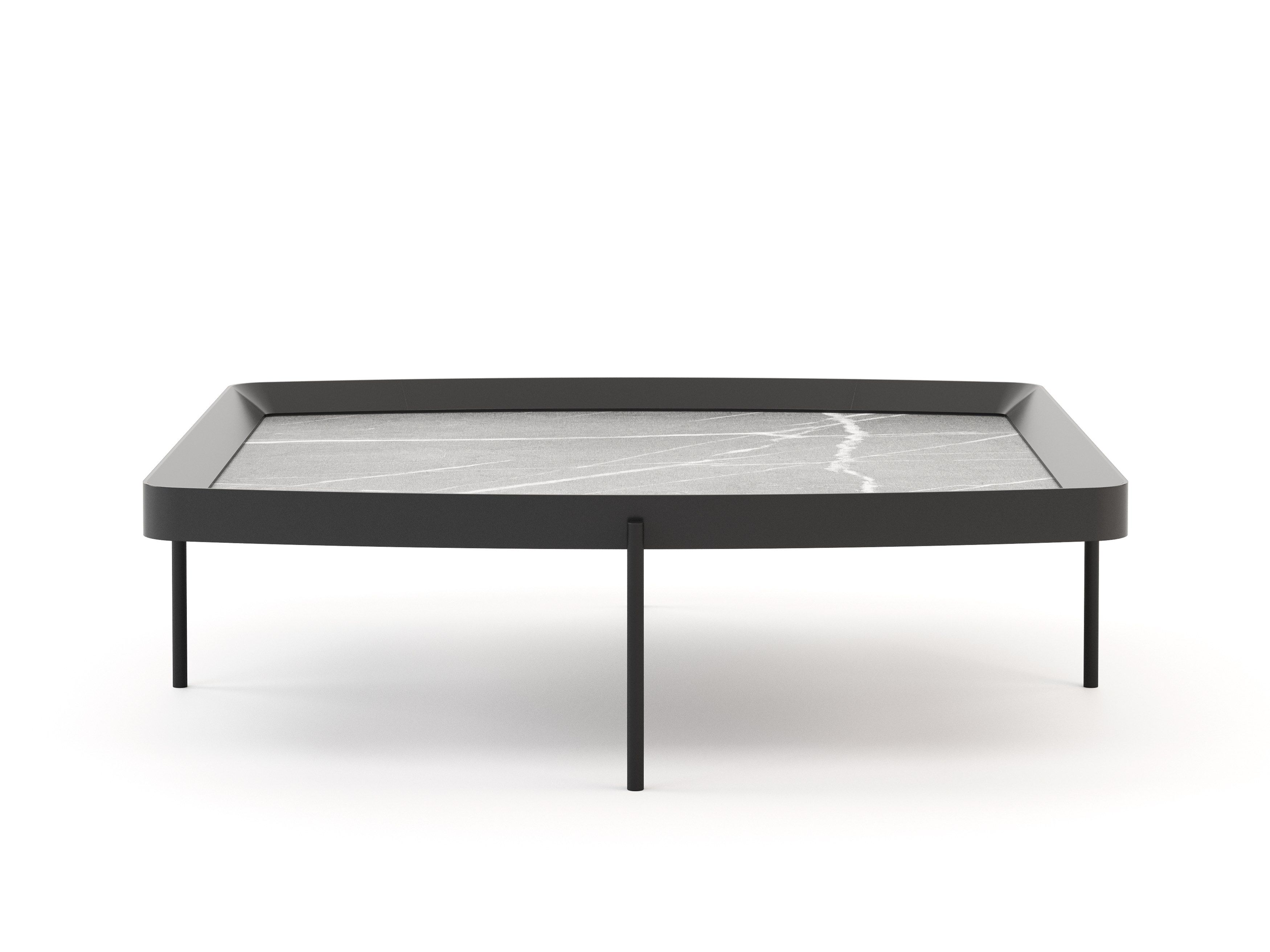 Железный прямоугольный низкий журнальный столик Stylish Club Capri ARCH-00135292 - Вид №1