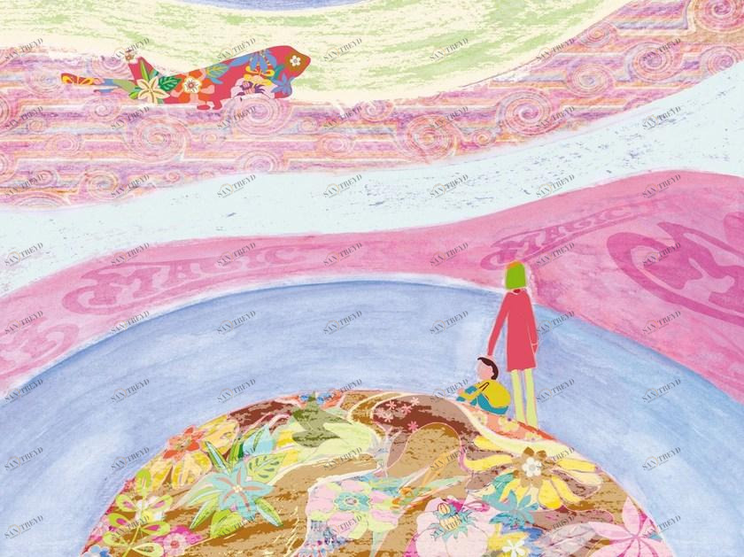 Wall&decò Детские обои Contemporary wallpaper 2013 sun-id-1487518