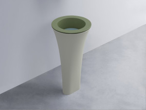 AMLA45-AG+AMPILT-PL+AMCOLT-PM Раковина Amedeo Tondo отдельностоящая cielo Enjoy + Amedeo